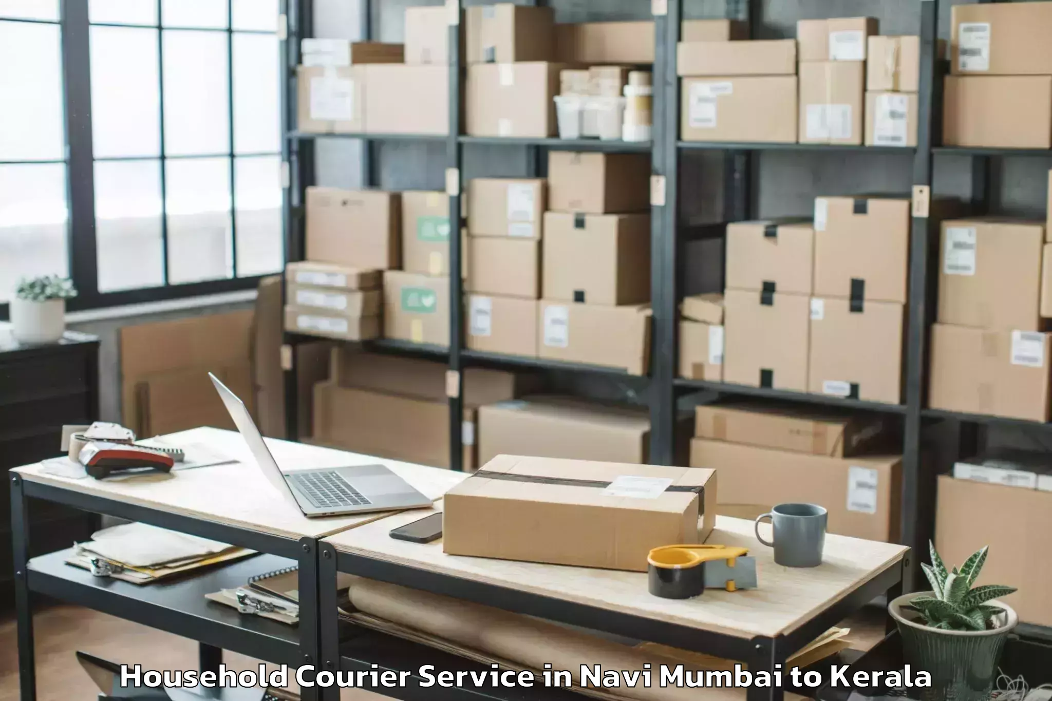 Top Navi Mumbai to Changanacherry Household Courier Available